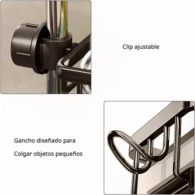 Organizador de grifo para fregadero de cocina