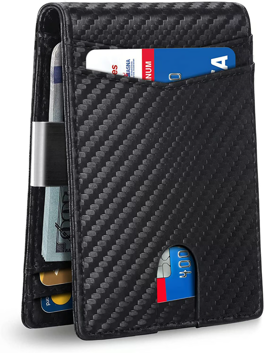🔒RFID🔒Elegante billetera de cuero antirrobo