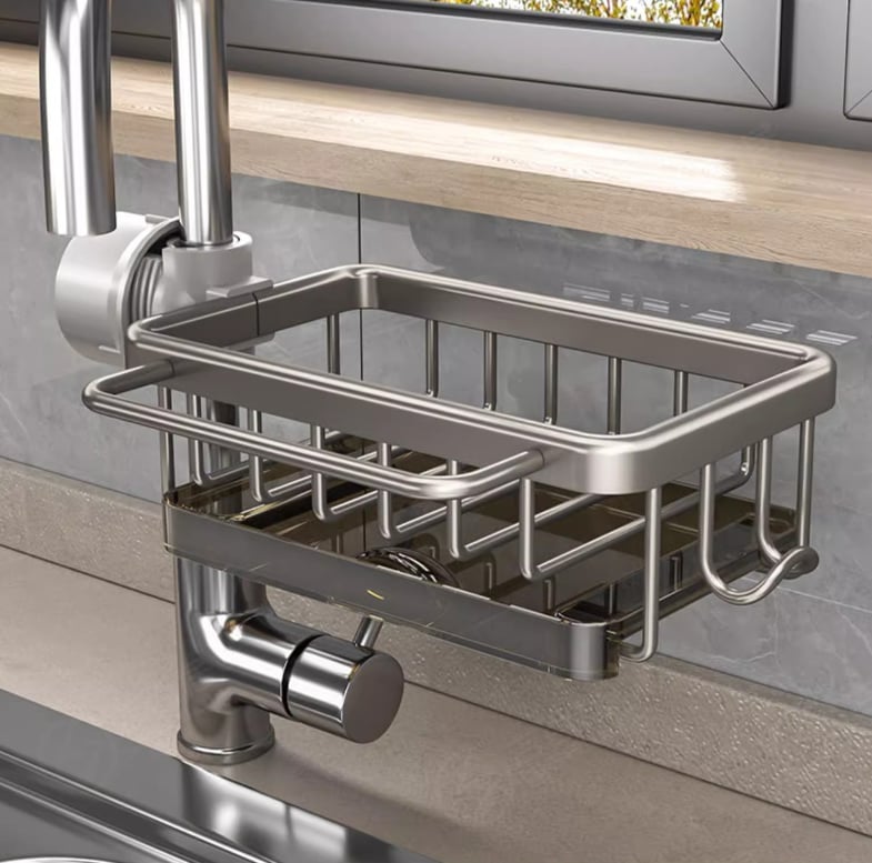 Organizador de grifo para fregadero de cocina