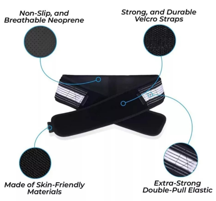 CINTURÓN LUMBAR PARA ALIVIO DE CIÁTICA, PELVIS Y DOLOR LUMBAR+ENVÍO GRATIS