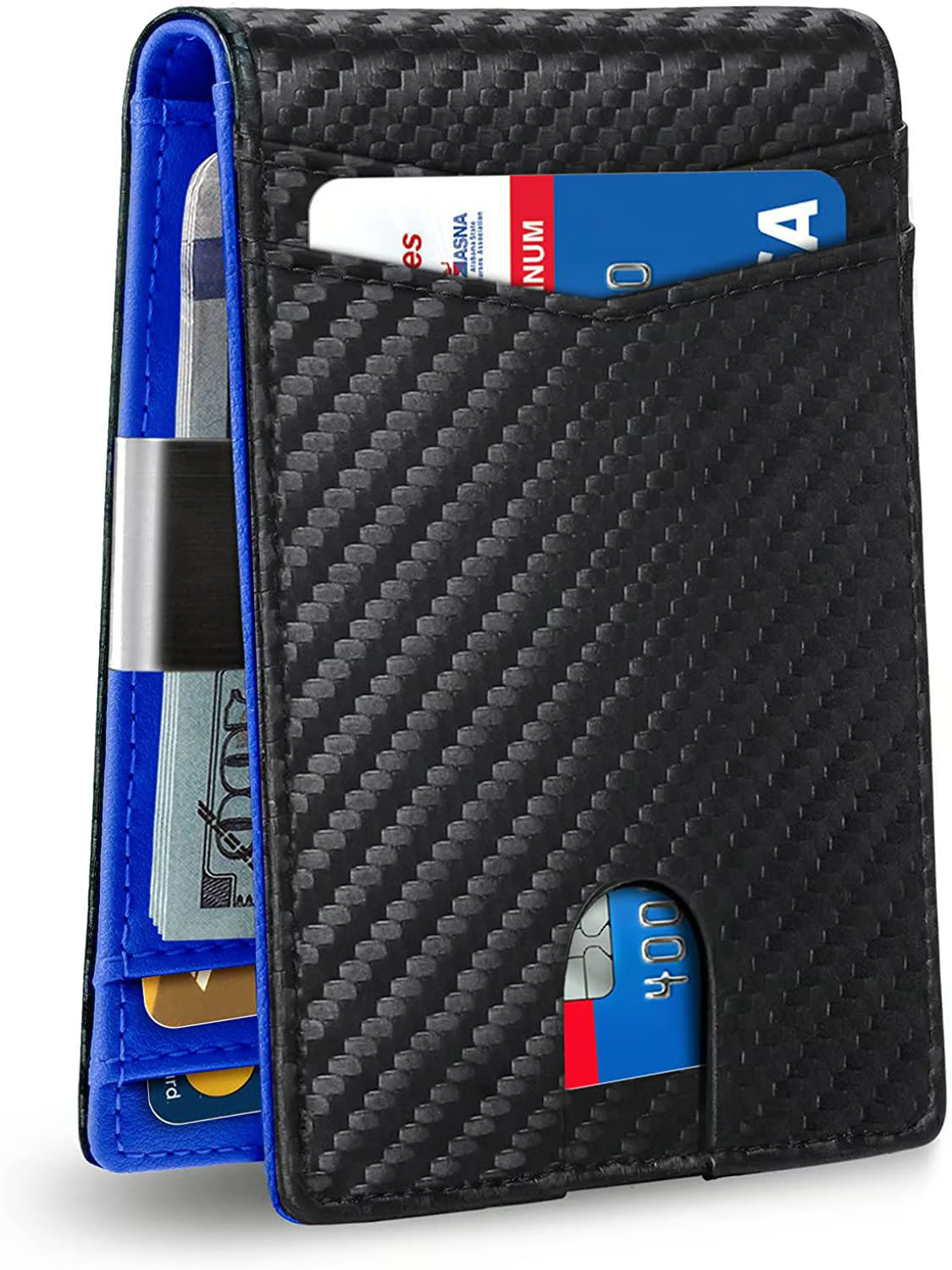 🔒RFID🔒Elegante billetera de cuero antirrobo
