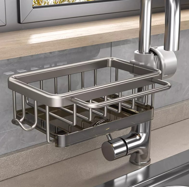 Organizador de grifo para fregadero de cocina