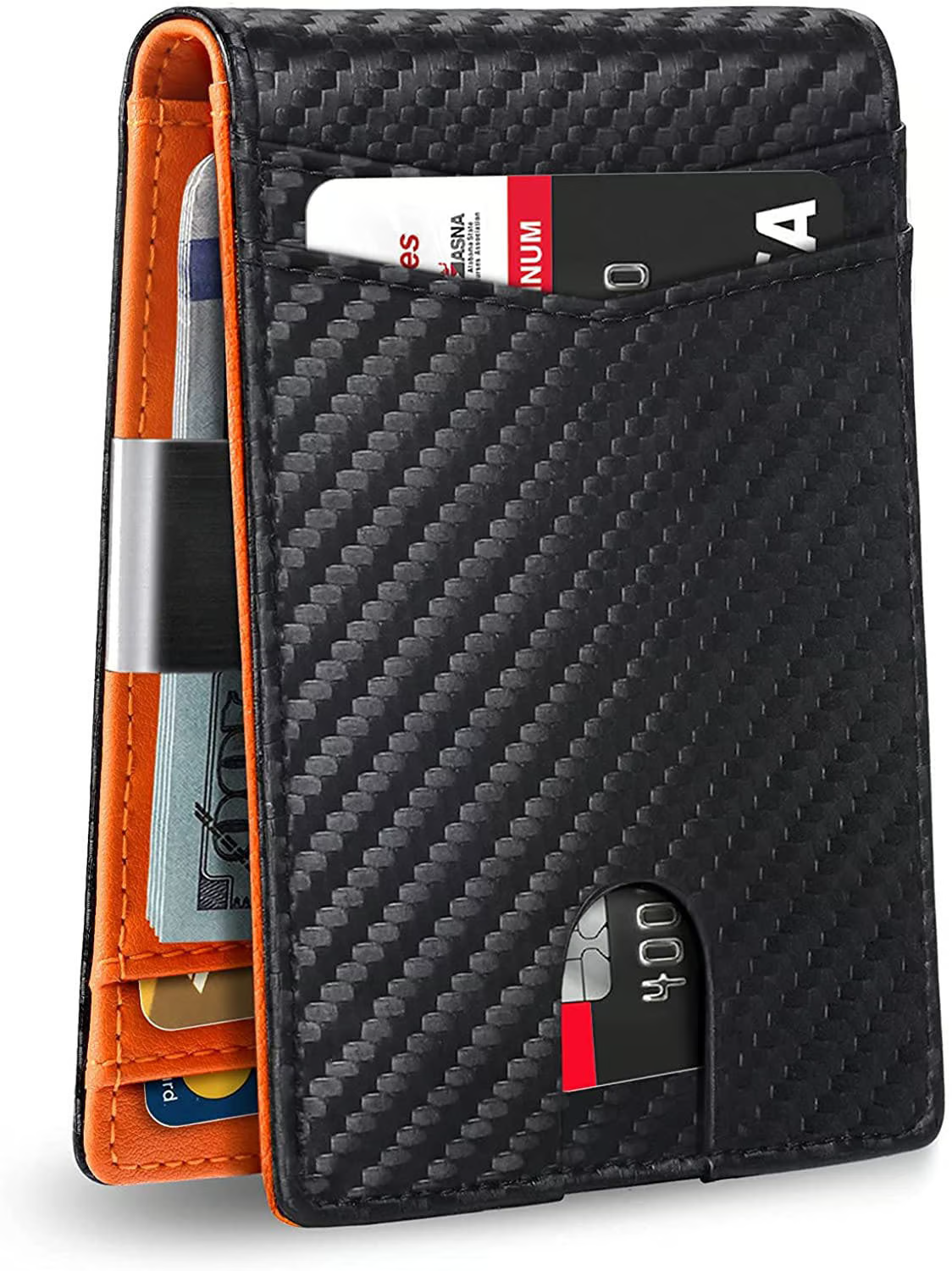 🔒RFID🔒Elegante billetera de cuero antirrobo