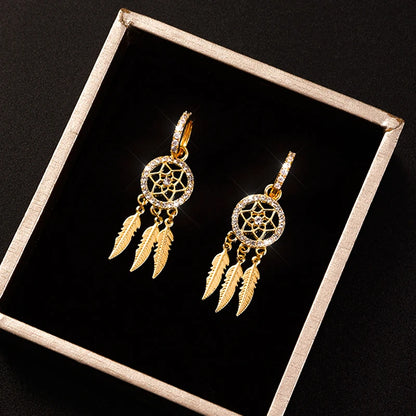 Pendientes GlimmerWings Gold Zircon