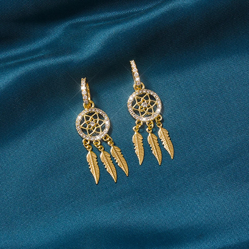 Pendientes GlimmerWings Gold Zircon