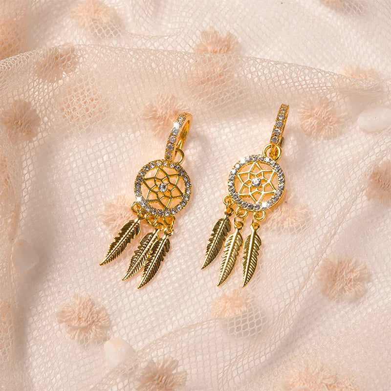 Pendientes GlimmerWings Gold Zircon