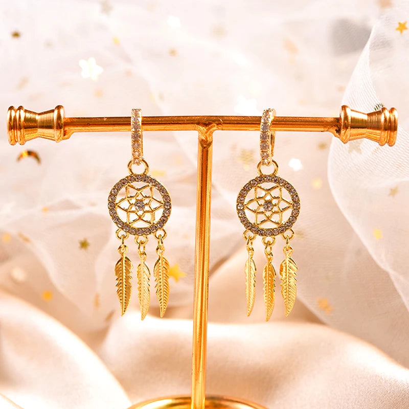 Pendientes GlimmerWings Gold Zircon