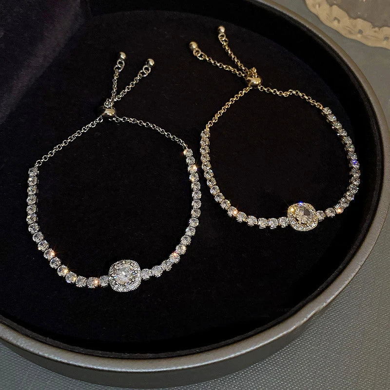 Glamour Zircon Square Bracelet