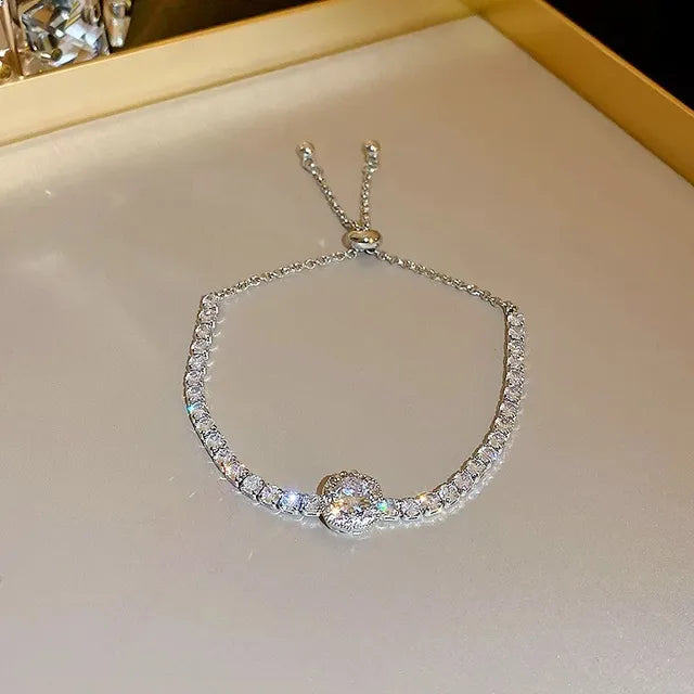Glamour Zircon Square Bracelet