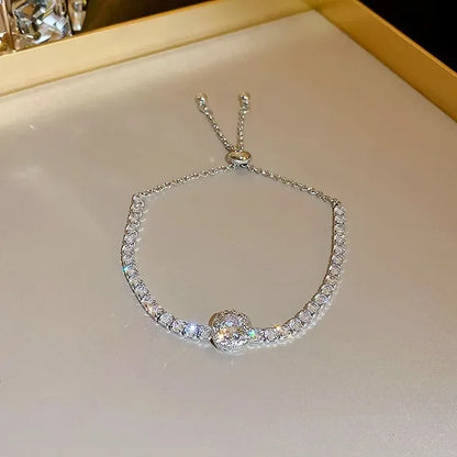 Glamour Zircon Square Bracelet