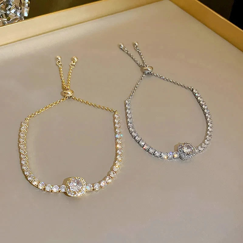 Glamour Zircon Square Bracelet