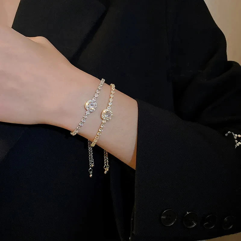 Glamour Zircon Square Bracelet