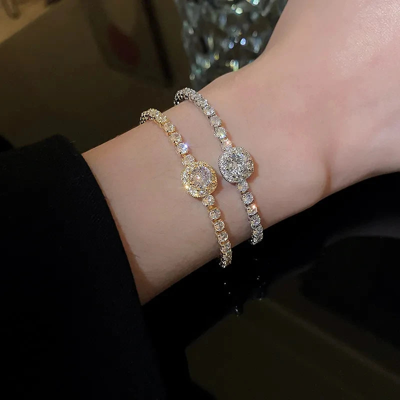 Glamour Zircon Square Bracelet
