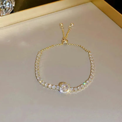 Glamour Zircon Square Bracelet
