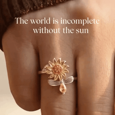 Anillo giratorio Girasol Serenidad (2x1)